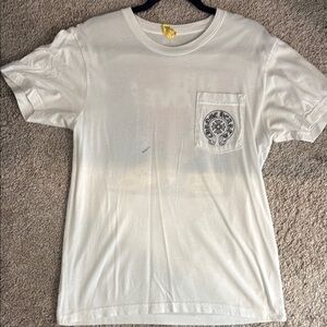 Chrome Hearts White Tee with Pocket Graphic